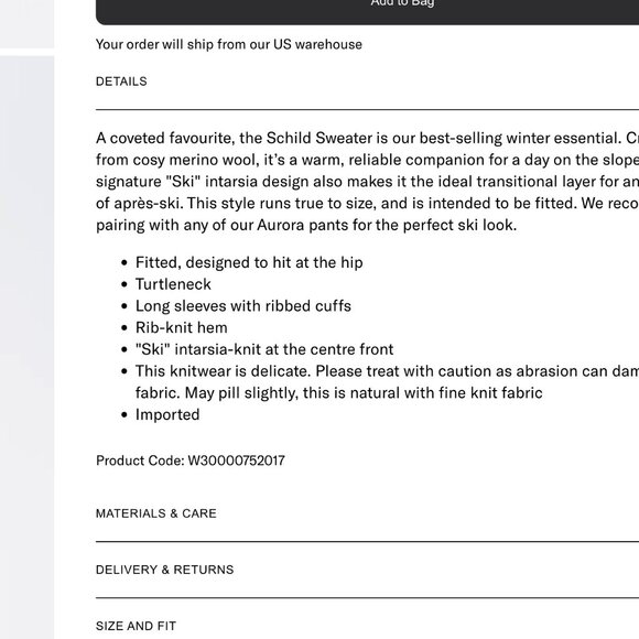 NWT Perfect Moment Ski Turtleneck Jumper Sweater Merino Wool - Picture 13 of 13